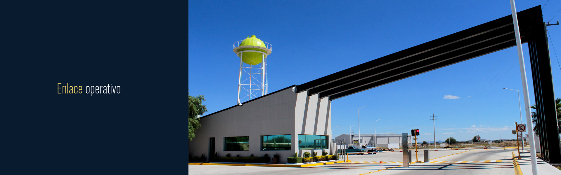 Entrada parque industrial Novotech Sinow Colón Querétaro