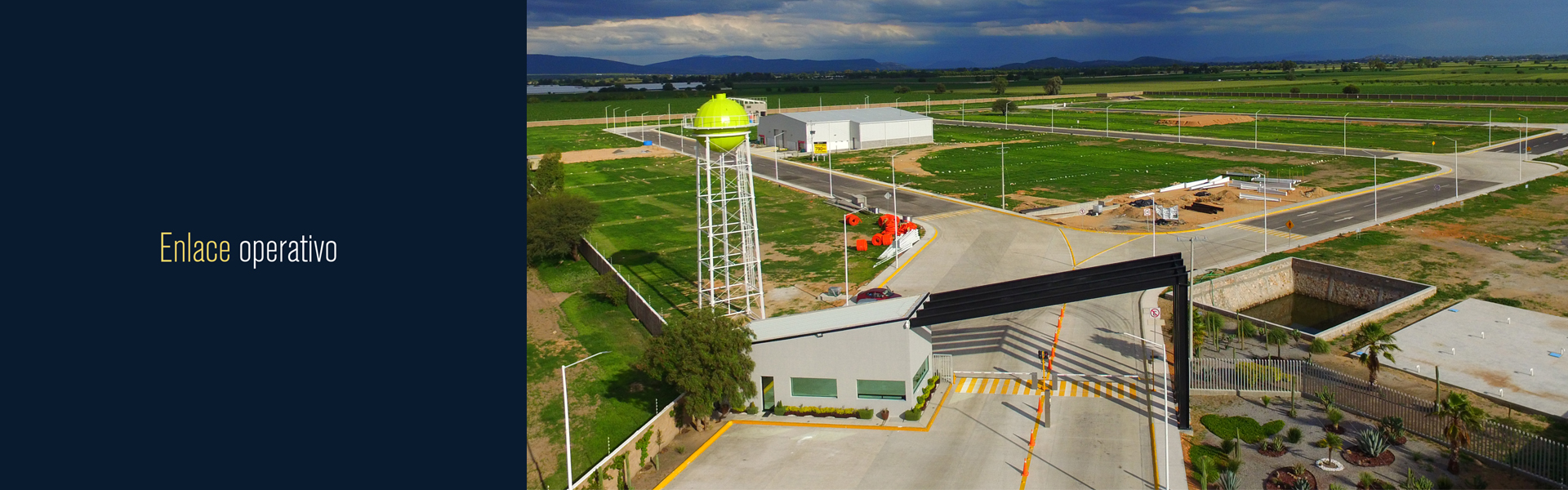 Entrada parque industrial Novotech Sinow Colón Querétaro